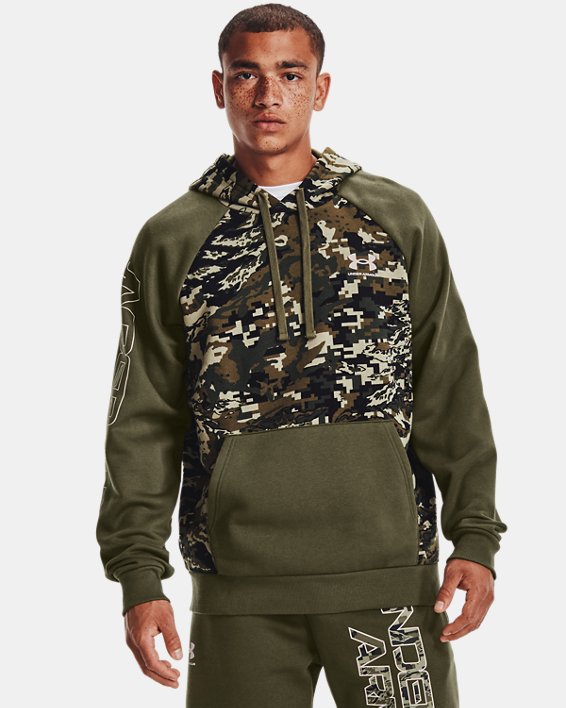 Men's UA Rival Fleece Camo Script Hoodie | Under Armour